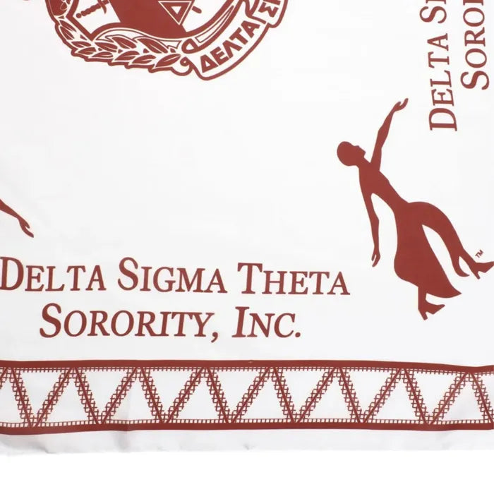 DST Sorority Fortitude White Square Scarf
