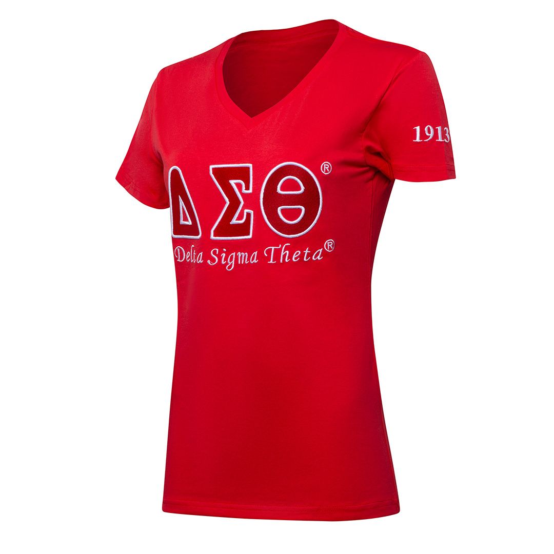 Delta Sigma Theta Luxury Embroidered Shirt