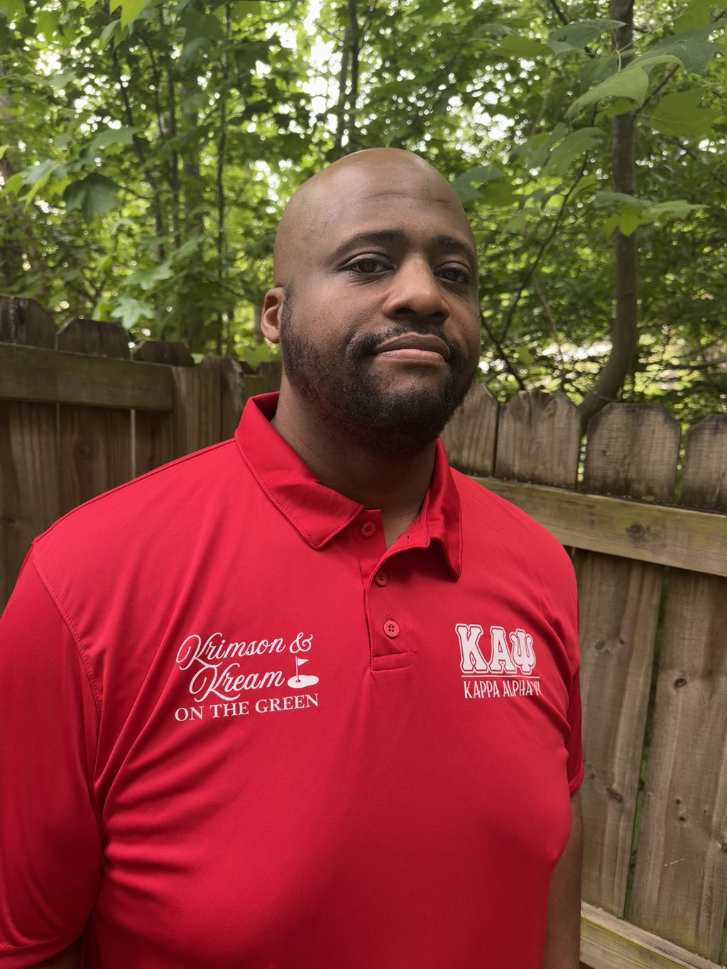 Kappa Alpha Psi Krimson and Kreme On The Green Red Polo