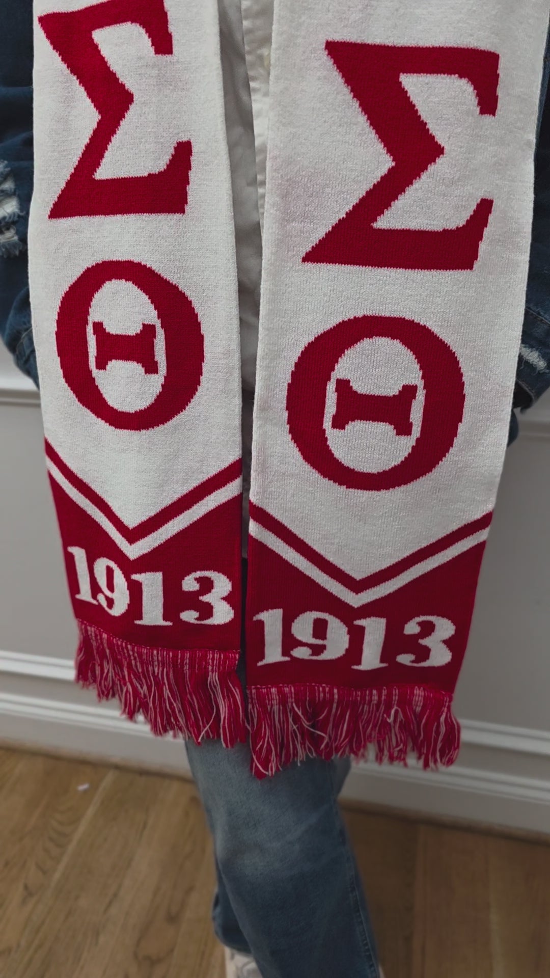 Delta Sigma Theta 80 X 7 Inch Scarf