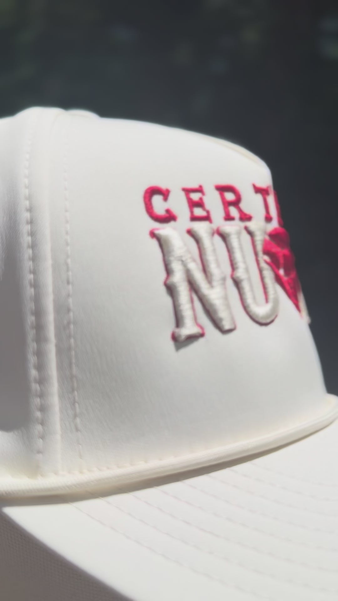 Certified Nupe Embroidered Cream Hat
