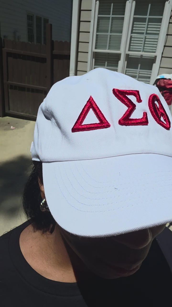 Delta Sigma Theta Embroidered Dad Cap