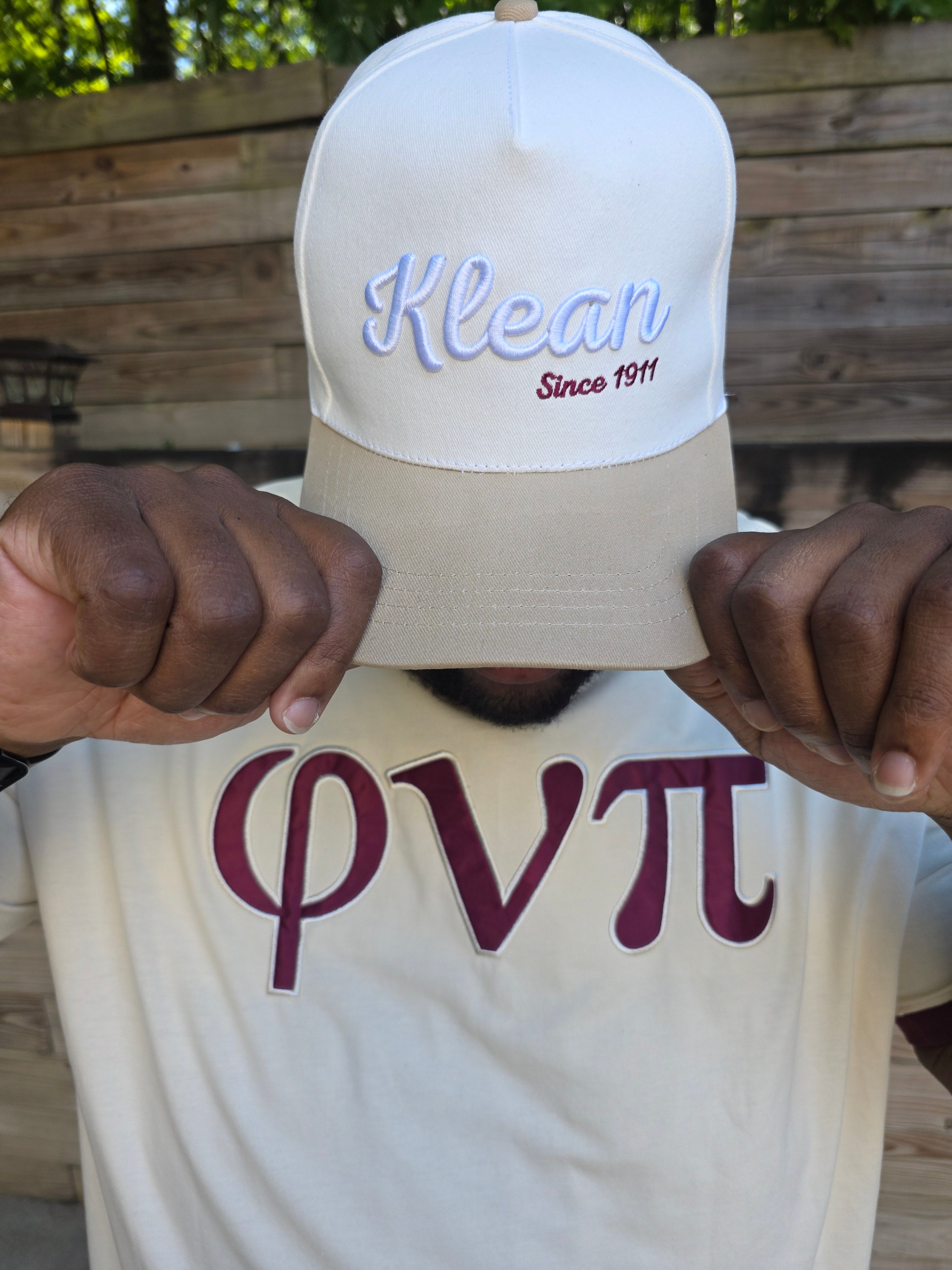 Kappa Alpha Psi Klean 3D Embroidered Cream/White Hat
