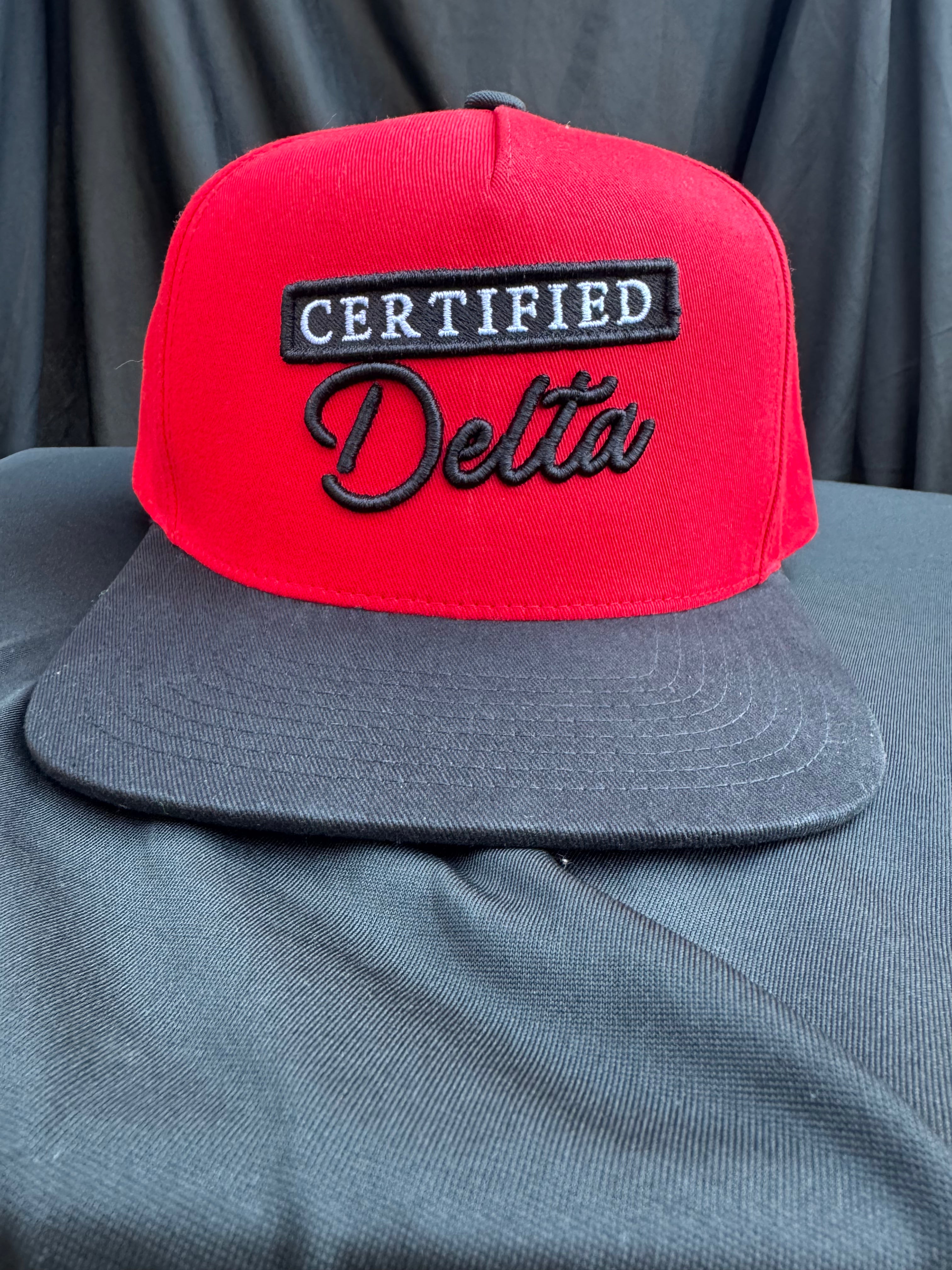Certified Delta Red and Black Hat