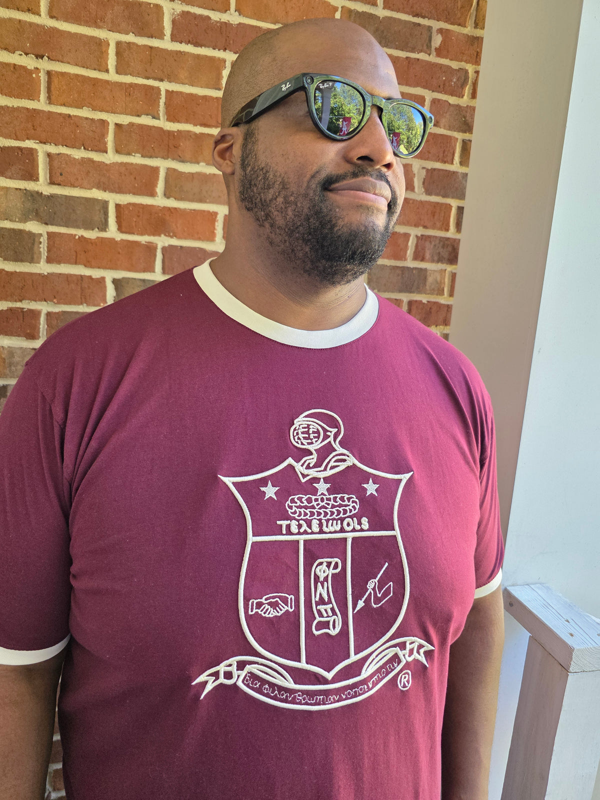 Kappa Alpha Psi Coat of Arms Ringer Tee