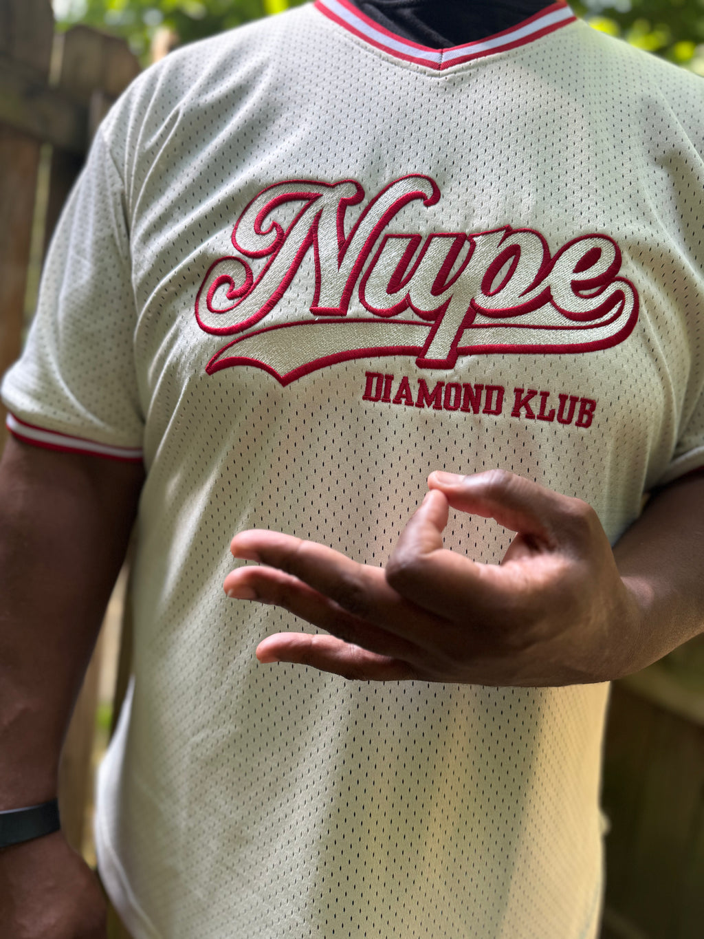 Nupe Diamond Klub Embroidered Retro Baseball Jersey