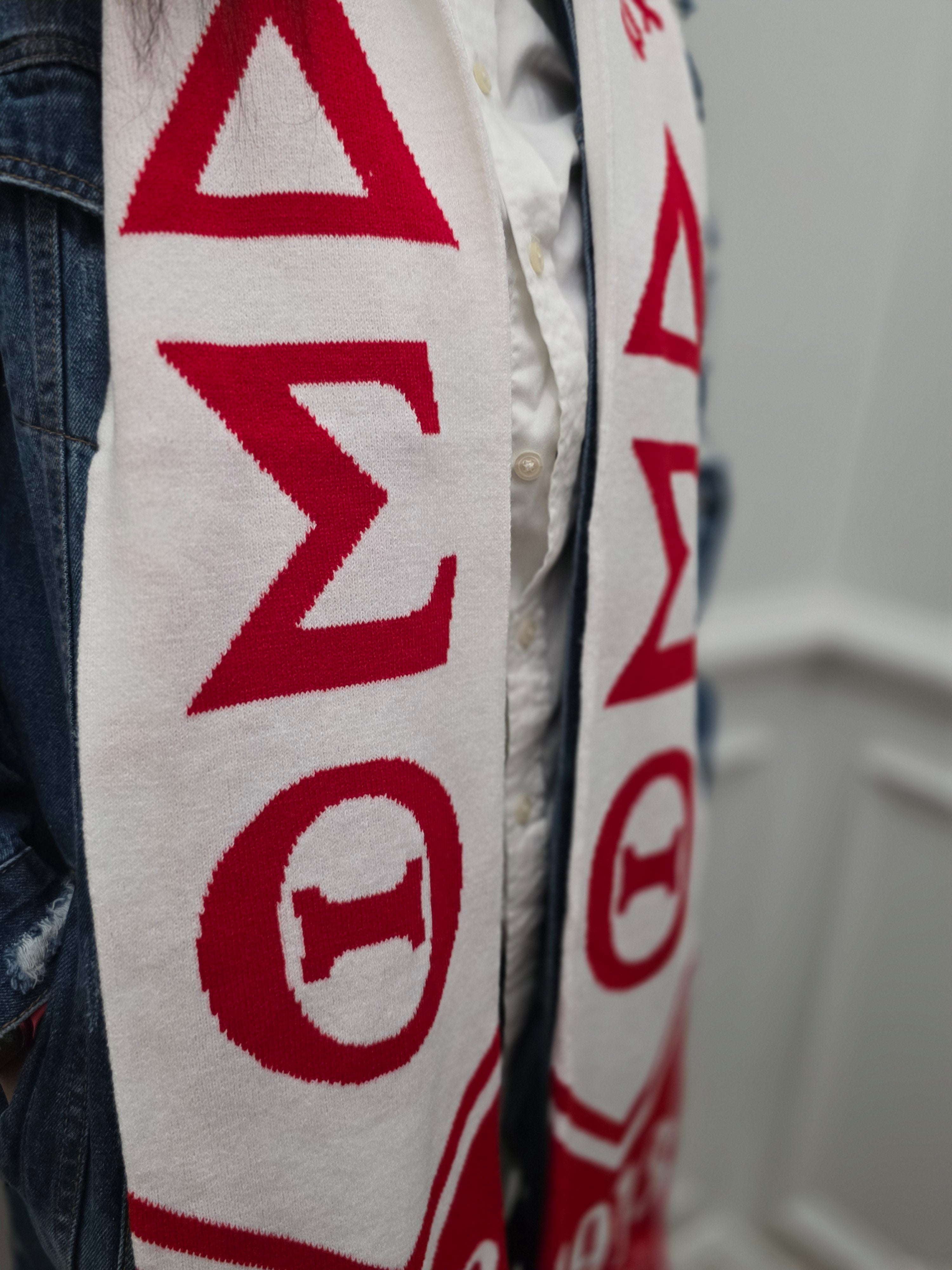 Delta Sigma Theta 80 X 7 Inch Scarf