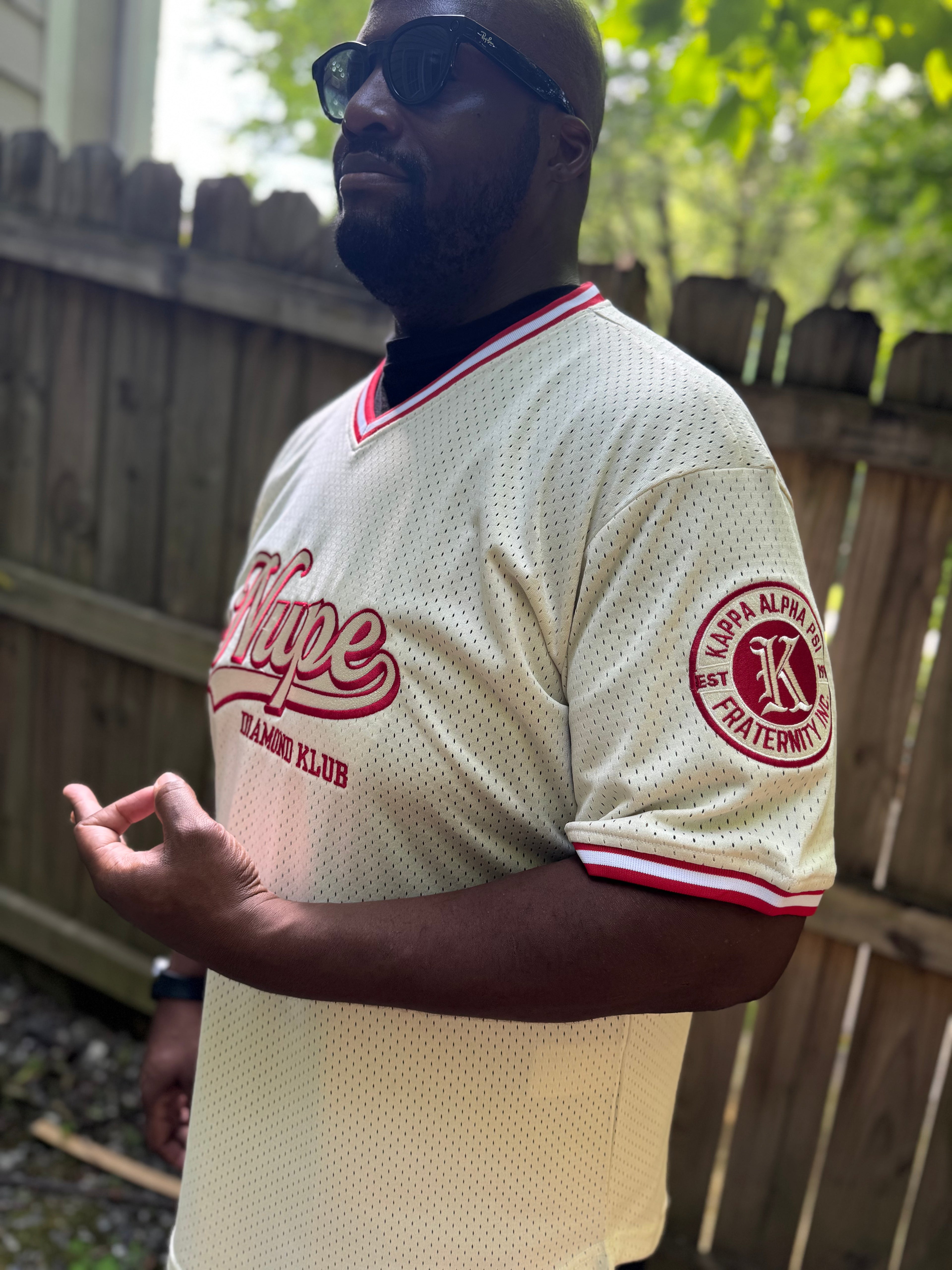 Nupe Diamond Klub Embroidered Retro Baseball Jersey